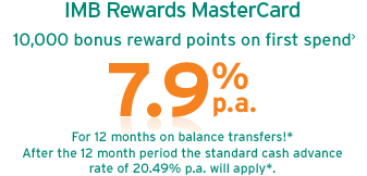 IMB Rewards MasterCard